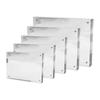 Clear Picture Frames Acrylic Block Picture Frame Desktop Display Photo Frame for Document Certificate Artwork