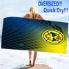 Fc Club America Print Beach Towel, Large Soft Quick Dry Towel for Beach Camping Swimming