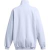 Under Armour Icon Loose Simple Comfortable Warm Fleece Pullover Sweatshirt Women Sweatshirt Rain-Cloud-Blue 1386500-464
