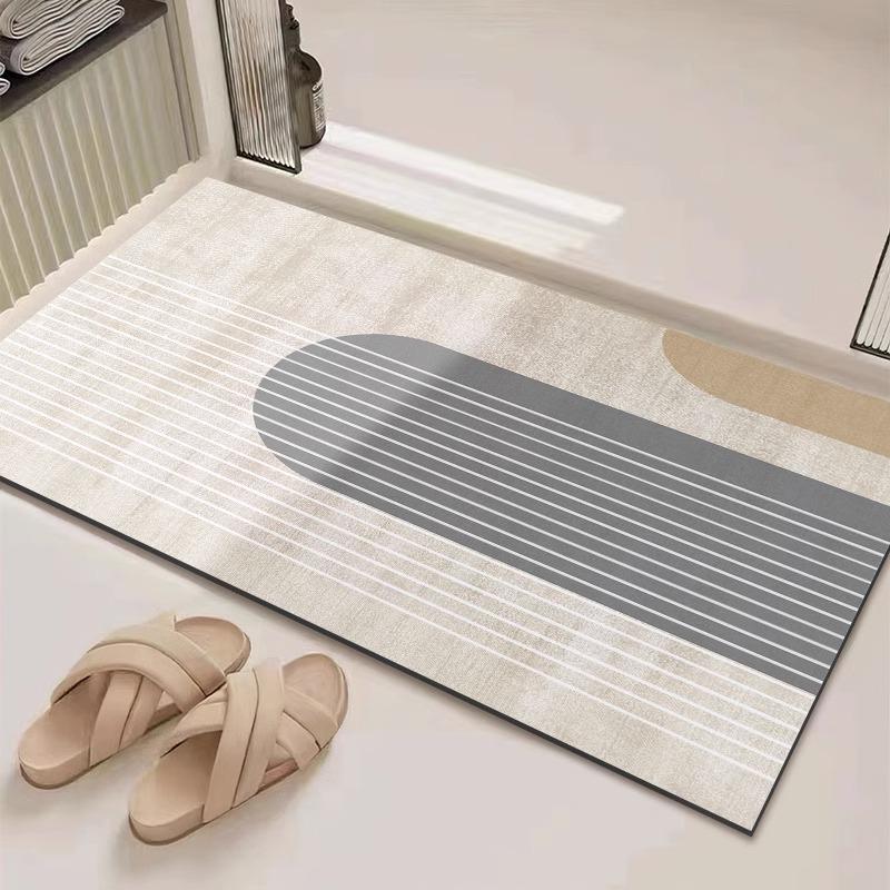 Diatom Mud Bathroom Mat - Quick-Dry, Water-Absorbent, Wear-Resistant Floor Mat for Shower Rooms