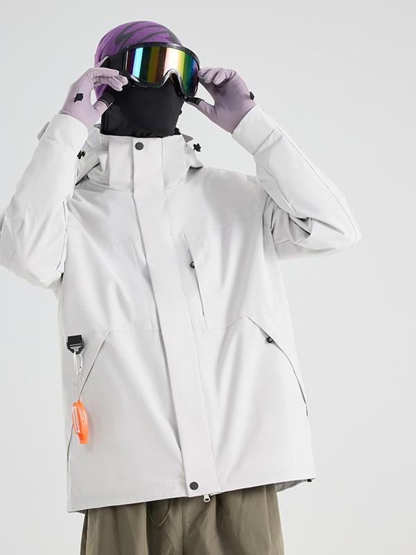 Men's Hooded Detachable Ski & Mountaineering Jacket for Outdoor Adventures