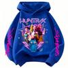 Girls' and Boys' Fashion Hunter Girls Group Hooded Sweatshirt Autumn/Winter Kids' Loose-Fit Casual Sweatshirt