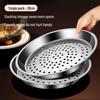 Zhishi 28CM Thickened 410 Stainless Steel Wok Steamer Rack (3-Pack)