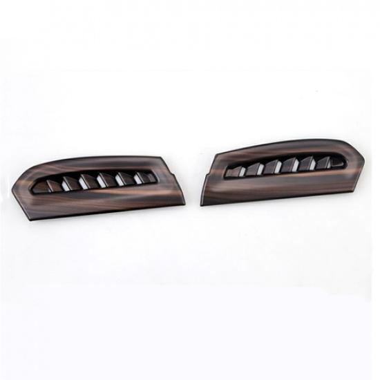 For Toyota Camry 2018- Wood Grain Side Console AC Air Vent Outlet Cover Trim