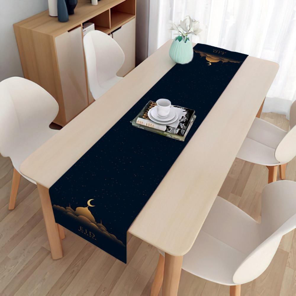2 Stück Lange Leinen Feiertags Dekorative Tischdecke Staubtuch Platzset