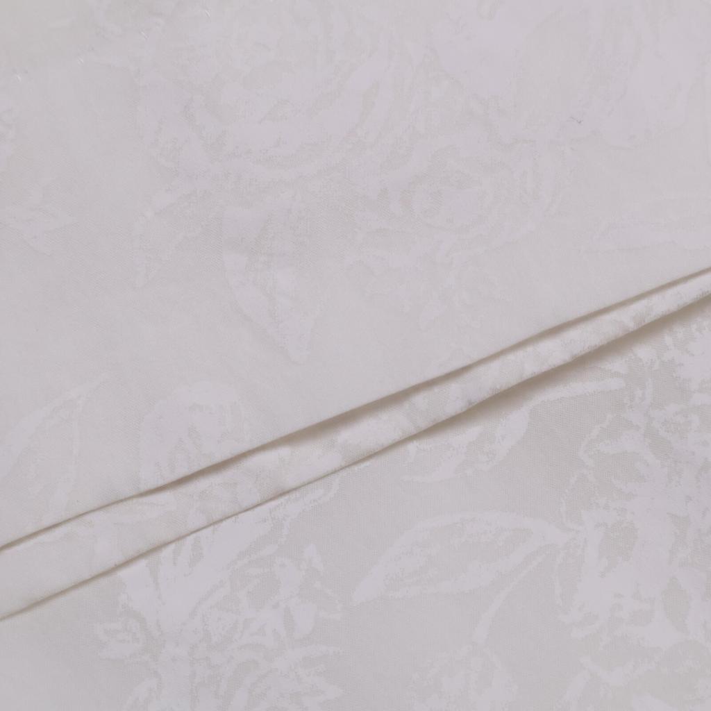 Ebure White 22Stainless Steel Pigment Flower Waist Rubber Wide Pants Bottoms 38 whiteUsed