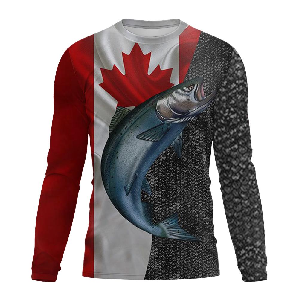 Outdoor Angeln T-Shirt Stil Lässig Digital Fisch 3D Druck T-Shirt Herren T-Shirt Kurz Frühling und Herbst O-Ausschnitt T-Shirt
