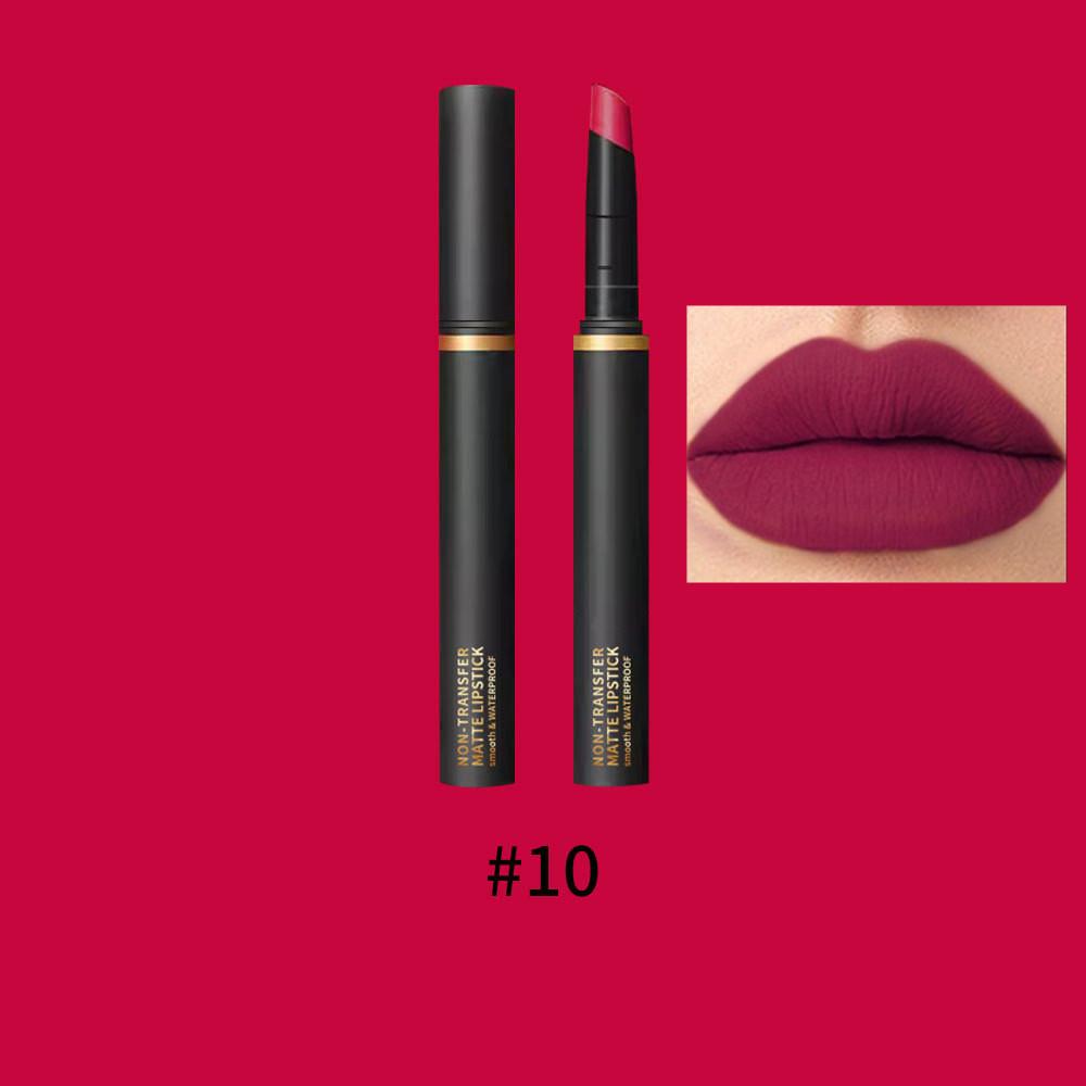 Misiou Beauty Velvet Matte Thin Tube Lip Glaze, samtmatter, leicht zu färbender, nicht leicht zu verfärbender, nicht leicht zu verblassender Lippenstift