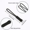 5/10/20PCS Zipper Head Extension Cord Tags Pulls Slider Cord Rope Puller Ends Lock Zip Clip Buckle for Bag Outdoor