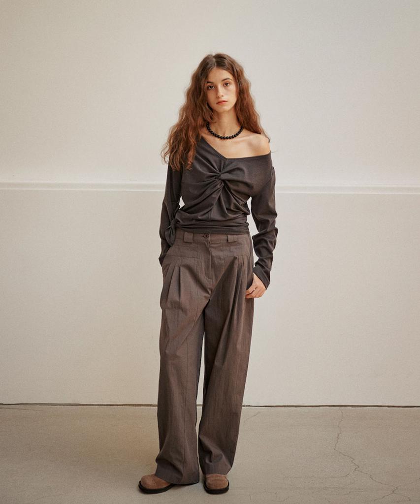 OURO Cotton Jersey Pants [ Charcoal ]