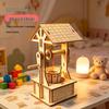 3D Wooden Educational Science Pavilion - Handcrafted Children's Assembly Toy