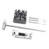 9Pcs Silver Watch Movement Holder Stand Mini Hammer & Punch Pin Set  Watch Link Pin Removal