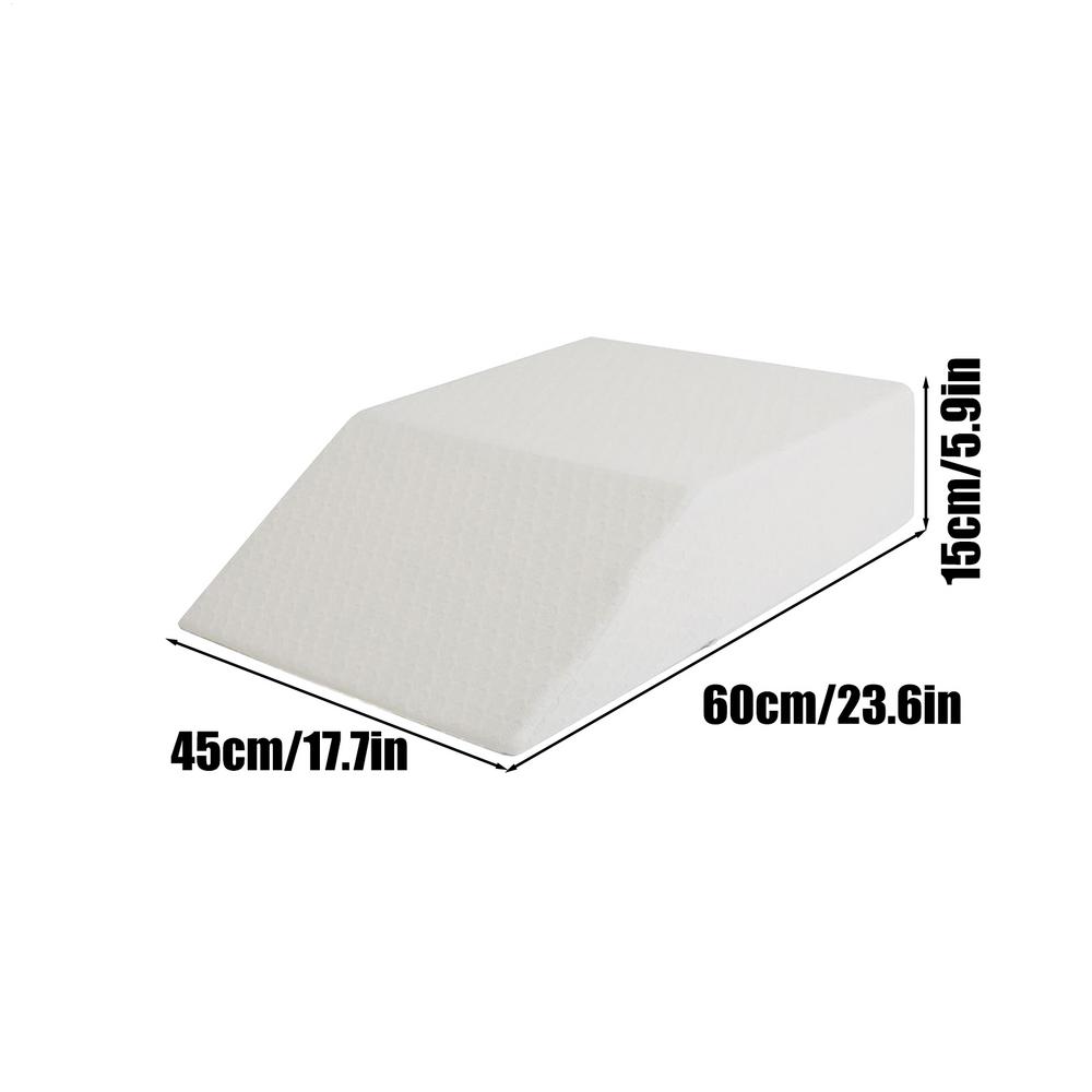 

Knee Pillow For Back Sleeping Ergonomic Soft Breathable Bed Wedge Leg Wedge For Elevation For Sofa Couch Bedroom Living Room білий