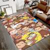 1pc Curious George (9) Design Printed Area Rug Carpet for Bedroom Living Room Home Decor Rugs Mat Non Slip Mat Rug for Bedside
