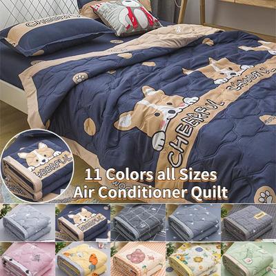 Lente Zomer Dunne Quilt Zachte Huidvriendelijke Katoenen Deken Dekbed Print Gewatteerde Quilts Kinderbed Tweepersoonsbed Woondecoratie