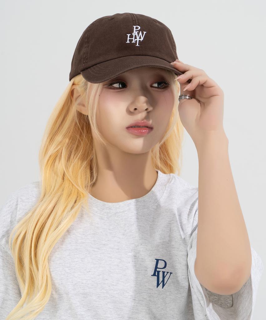 Peijeuhwaiteu Key Logo Washed Cap (Brown)