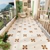 Balcony Floor Mat PVC Leather Washable Carpet Dirty Resistant Easy Clean Non-slip Mats Kitchen Rugs Pet Carpets Home Decoration