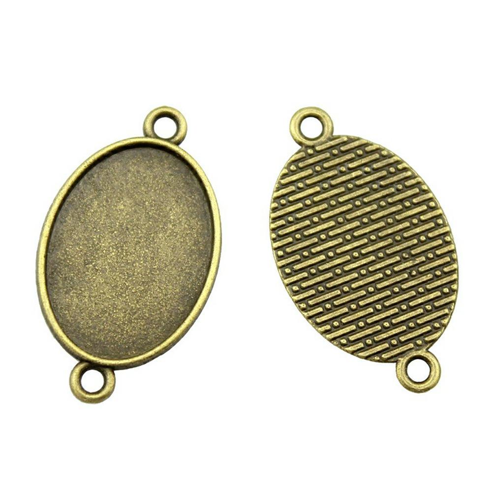 10pcs 18x25mm Inner Size Vintage Antique Bronze Color Cameo Cabochon Base Setting Charms Pendant Necklace Findings