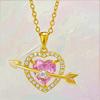 The Heart-Piercing Pendant Necklace For Women Is Sweet And Romantic Suitable For Women To Wear At Banquets And Parties.