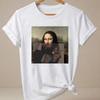 Funny Mona Lisa Tshirt 90s Streetwear Casual Graphic Tees Print Short Sleeve T Shirt Clothing Top Summer Ladies Girls Tshirt