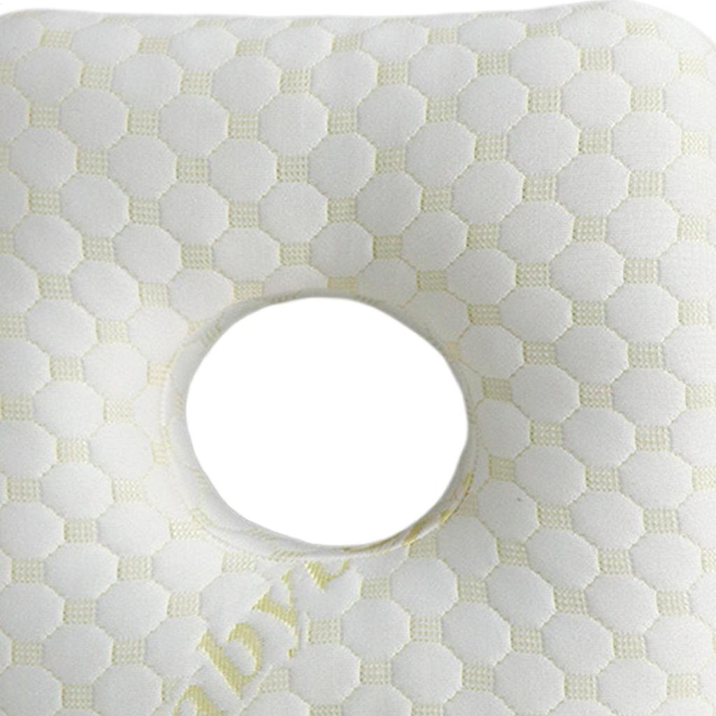 Ear Piercing Pillow for Side Sleepers Memory Foam Pillow Breathable Portable Pillow with Ear Hole Sleeping Ear Guard Pillow