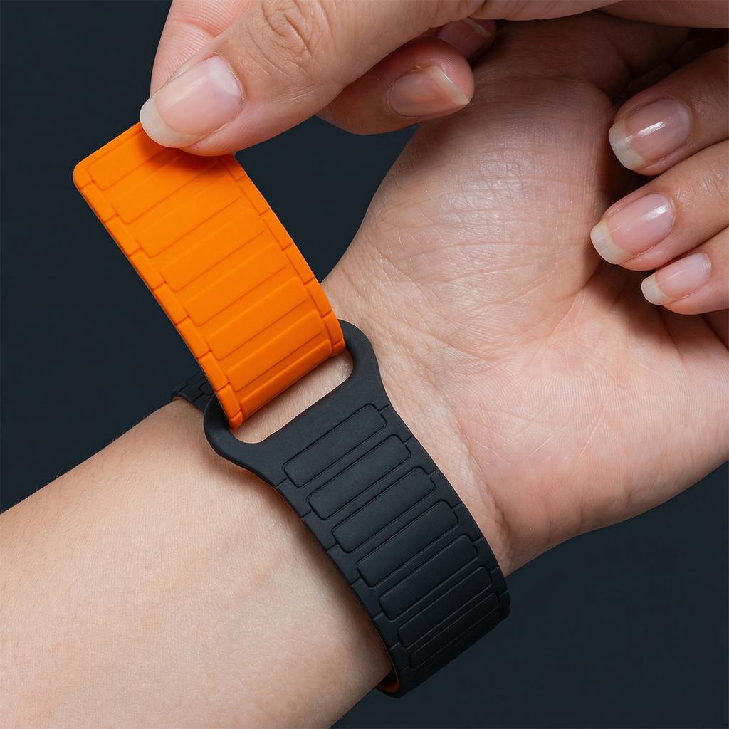 Magnetic Strap+Full Cover Case For Apple Watch S11 10-46/42mm 45 44 40 41mm Frame+Bracelet For Iwatch Series 11 10 9 8 7 6 SE