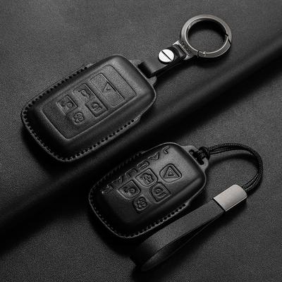 Leather Car Key Case Cover For Jaguar XE XF XK XKR XFL F-TYPE F-PACE T-PACE Car Key Case Shell For Land Rover Range Rover Sport