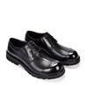 Big Head Shoes Men's Trendy Business Leather Sandals - Breathable, Hollow, Thick Sole, Versatile, Perforated Round Toe