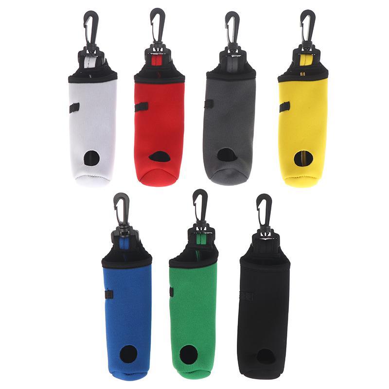 1Pc Golf Tee Holder Neoprene Golf Ball Carry Bag Pouch Golf Ball Holder Keychain Belt Clip Portable Golf Gifts Accessories