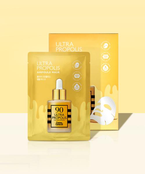 Jamin Kyung Propolis Ampoule Mask 20g x 3 Boxes (30 Sheets) NONE