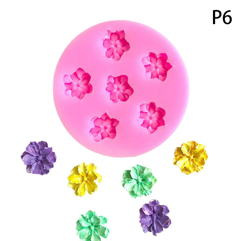 Cherry Blossom Rose Daisy Flower Silicone Mold Diy Sugarcraft Resin Tools Cupcake Baking Mould Fondant Cake Decorating Tools