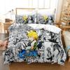 Top Seven Deadly Sins Bedding Set Anime Meliodas Printed Single Comforter Duvet Cover Pillow Case 3 Pieces Sets Kids Adult Size