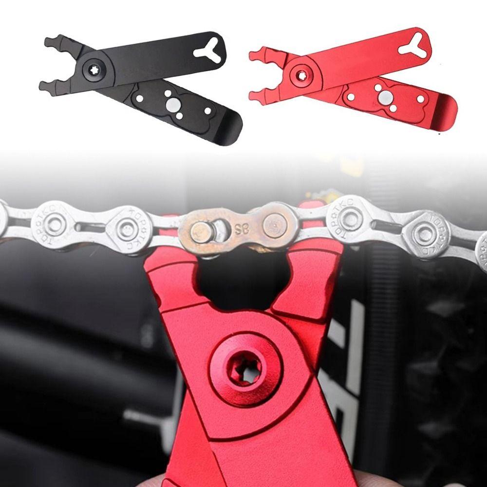 

5 in 1 Bike Repair Tools Multi-function Chain Pin Splitter Chain Link Pliers Bicycle Accessories червоний