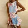 Spring New European And American Women's Marine Creature Loose Sleeveless Mid Length Dress