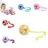 Creative Fabric Hand Grasp Ball Baby Toddler Rattle Bell Toy Interactive Cloth Ball