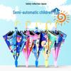 Children's Cartoon Semi-Automatic Stick Umbrella