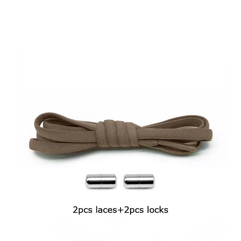 Kinder Kind Schnürsenkel ohne Binden Metallverschluss Elastische Schnürsenkel Turnschuhe Herren Freizeit Elastische Schnürsenkel Damen Schnürsenkel für Turnschuhe