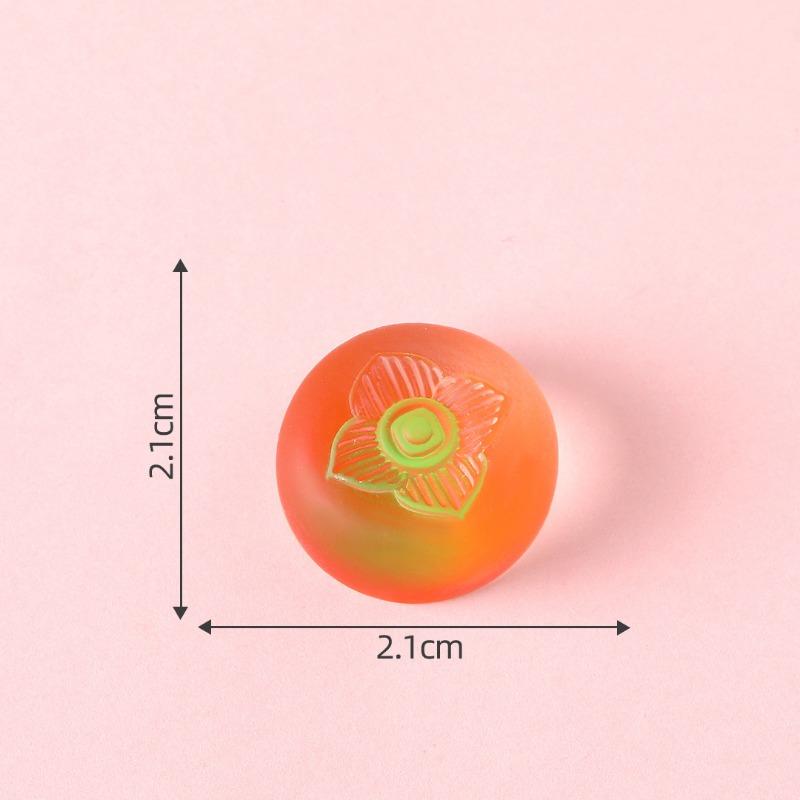 Ice-clear Mooncakes and Fruit Cream Glue Fridge MagnetsDecorative Accessories Materials Slightly Miniaturized Ornaments