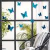 12Pcs/Set 3D Flash Color Butterfly Stickers Home Decor & DIY Wall Art for Window Wall Gold Silver Red Blue Wall Stickers