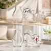 Transparent Cat Whiskers Collection Ornaments Pet Memorial Box  Home Refrigerator Decor