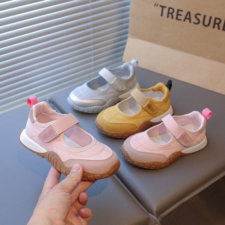 Children's sports shoes 2025 spring and autumn new girls' shoes princess mesh breathable shoes children's Forrest Gump shoes casual shoes