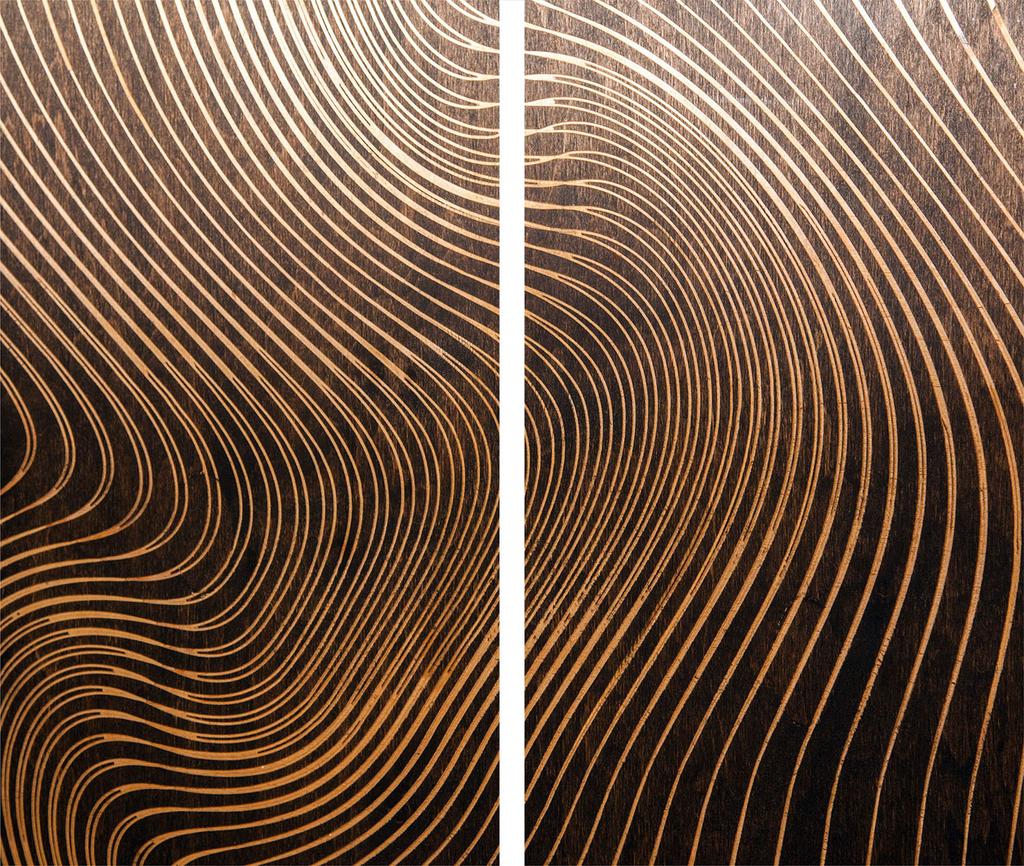 Glass Cutting Board 2X 30X52 Pattern