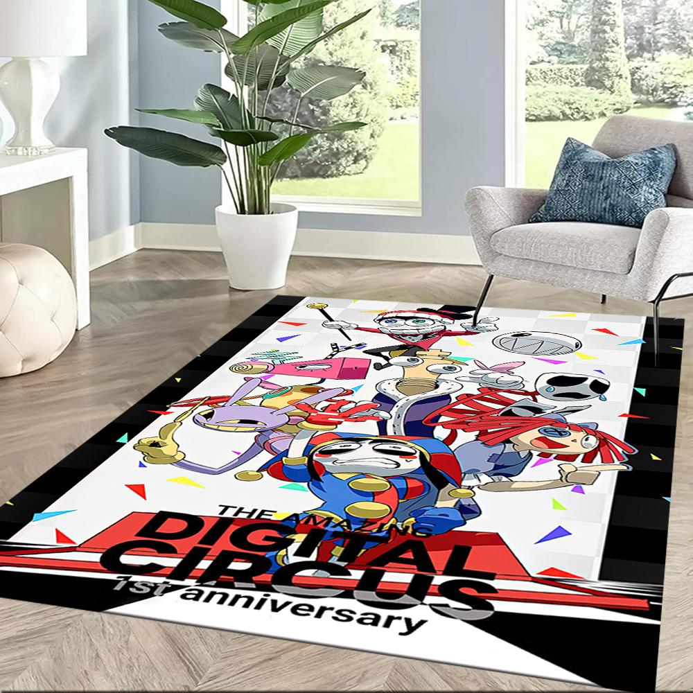 Cute The Amazing Digital Circus Square Rugs Are a Great Choice for Living Rooms, Bedrooms, Home Décor, and As Gifts.