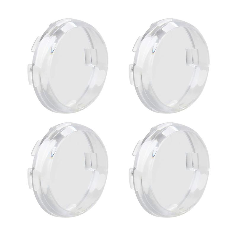 Motorcycle Bullet Turn Signal Light Lens Cover Red Smoke Clear ABS Plastic Indicator Blinker Shell Case Replacement for Harley Sportster Dyna Softail