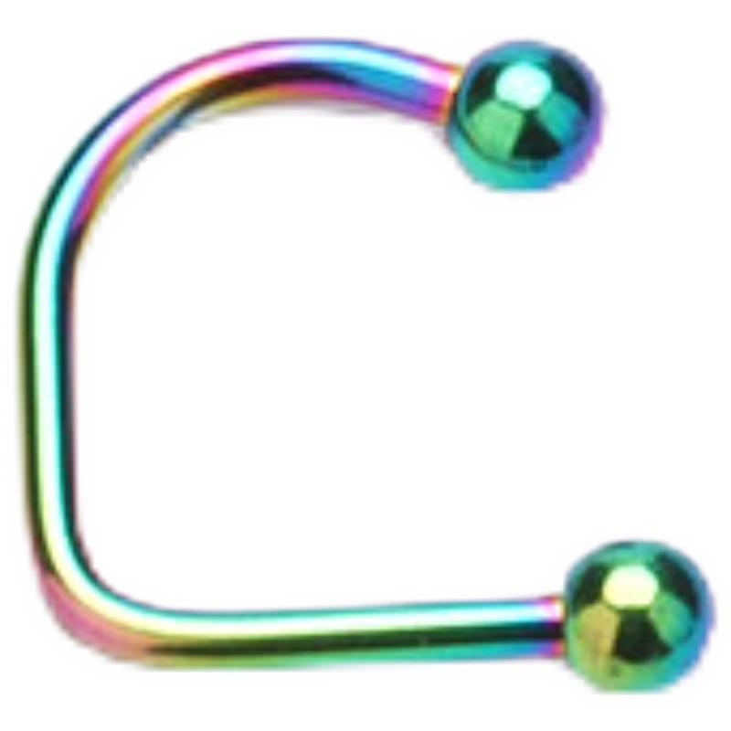 16G Titanium Steel Lip Ring for Men and Women - Stainless Steel Body Piercing Jewelry