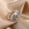 Xiaomi Original 925 Sterling Silver Oval Flower Rings For Women Counple Wedding Engagement Silver Women's Vintage Ring Fine Jewelry