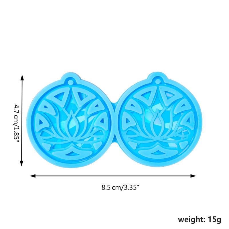 Versatile Resin Casting Mold Holographic Pendant Mold Lotusflower Shaped DIY Jewelry Making Molds for Creating Jewelry