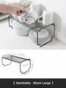 Concise Style Kitchen Scalable Organizer Storage Rack Holder Durable Tiered Rack Space Saving Kitchen Supplies Storage Rack
