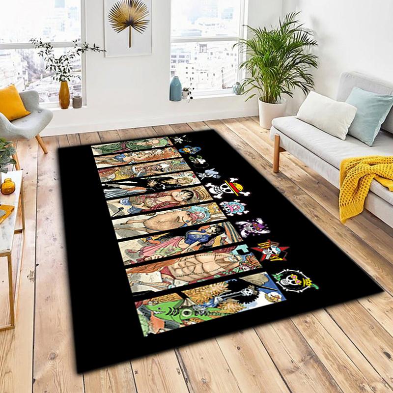 Starring the Japanese Cartoon ONE PIECE Monkey D. Luffy Carpet Is Suitable for Living Room and Bedroom Doormats Office Balcony Decorative Carpet V11