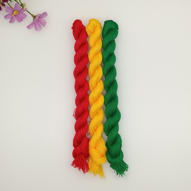 Handmade Cross Stitch Cotton Embroidery Insole Thread - Thick, Single Strand for Mending & Sewing